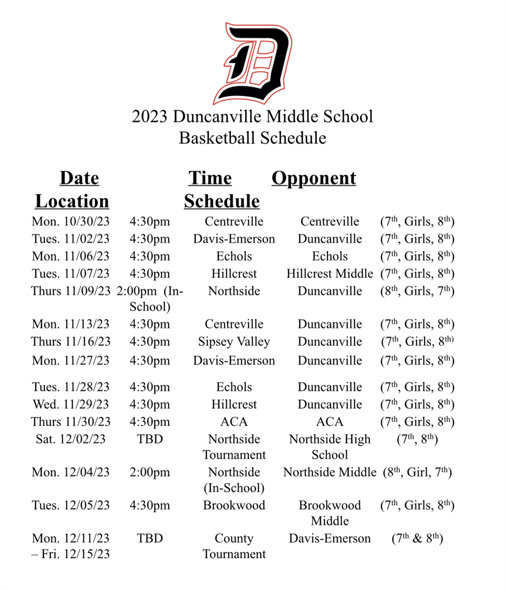 23-24 Basketball Schedule