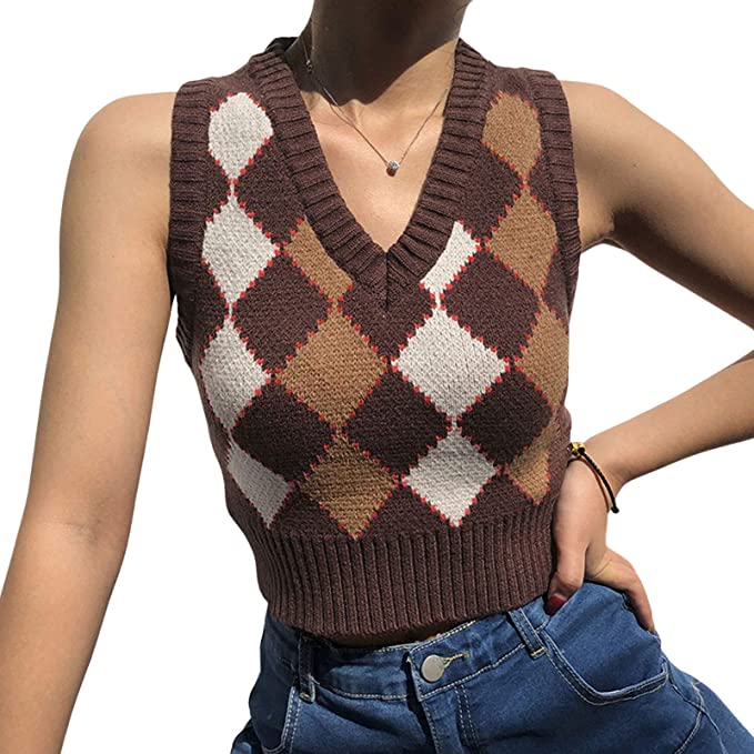 checkered sweater