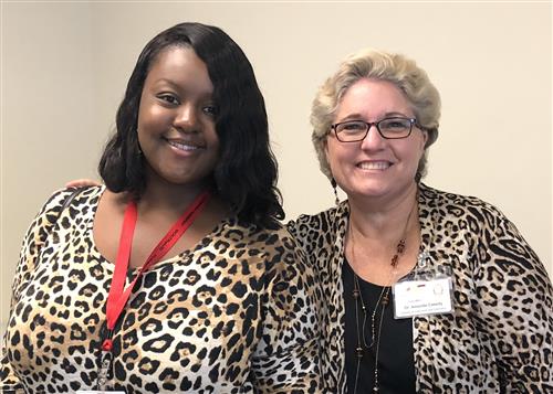 Ms. Lewis and Dr. Cassity twinning at IC training 
