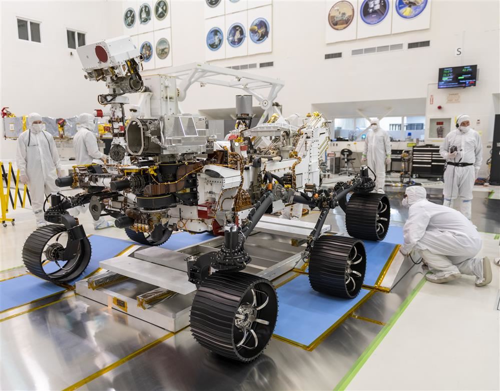 Next Mars rover under construction.