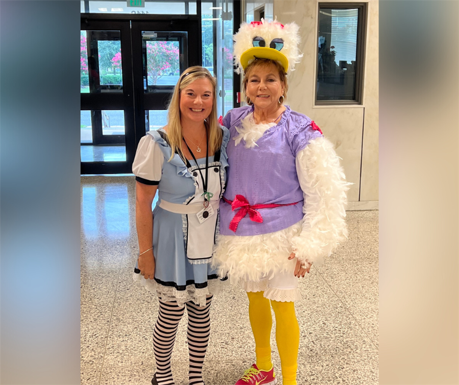 educators in theme costumes during professional development on social emotional wellness and awareness