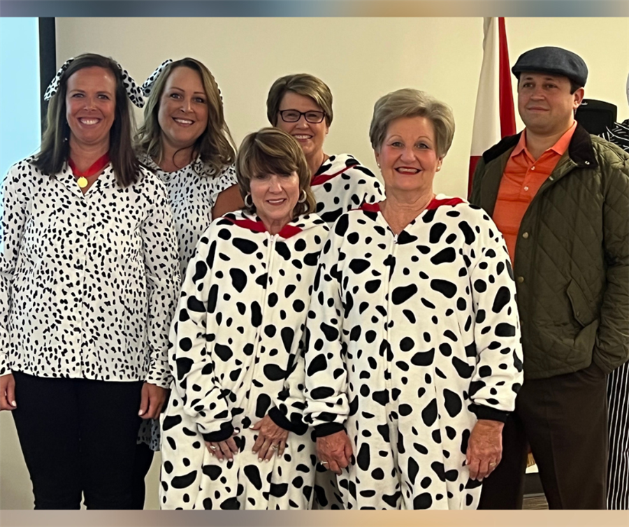 educators in theme costumes during professional development on social emotional wellness and awareness