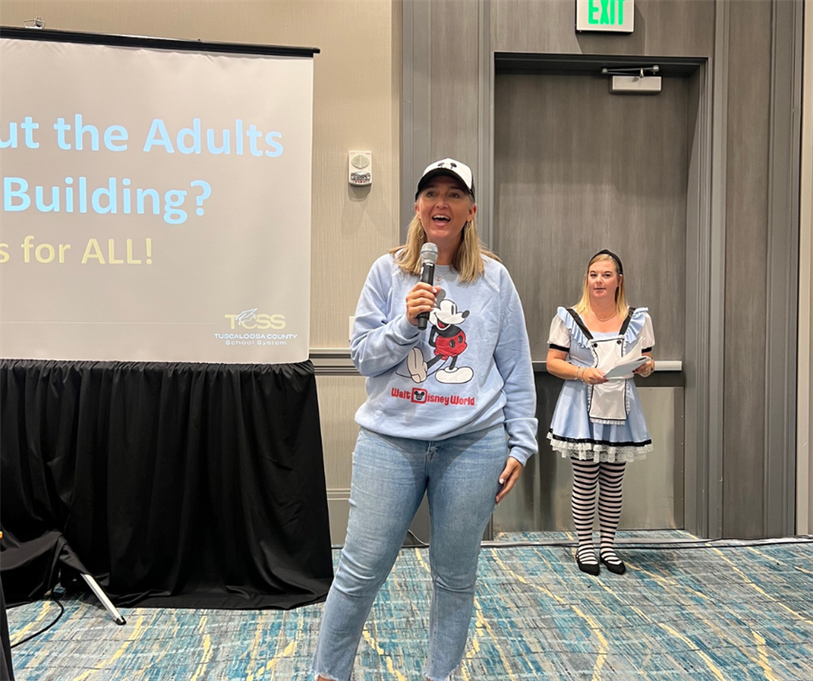 dr johnson presenting at model schools