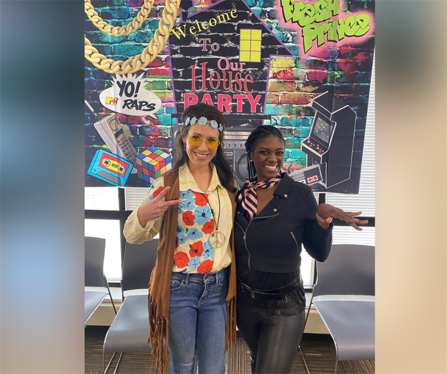 educators in theme costumes during professional development on social emotional wellness and awareness