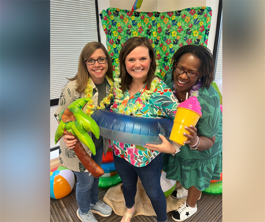 educators in theme costumes during professional development on social emotional wellness and awareness