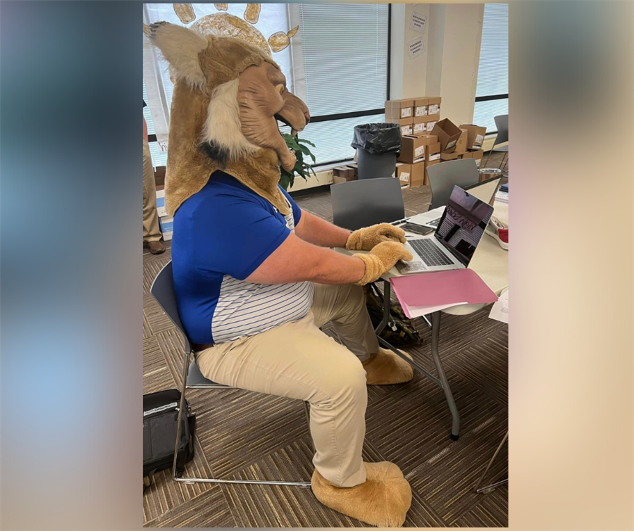 educators in theme costumes during professional development on social emotional wellness and awareness