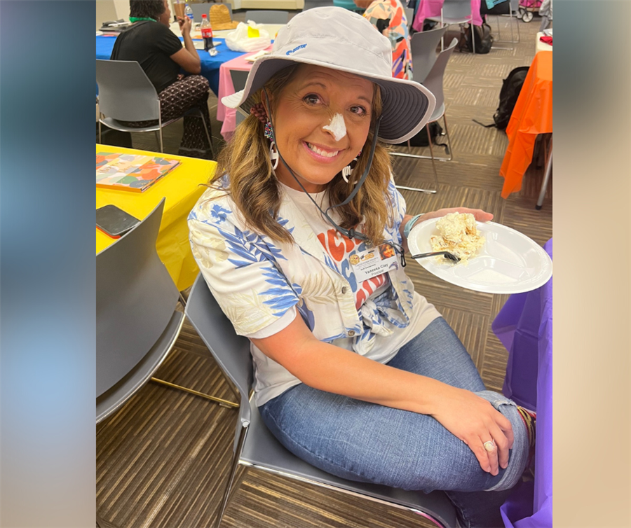 educators in theme costumes during professional development on social emotional wellness and awareness