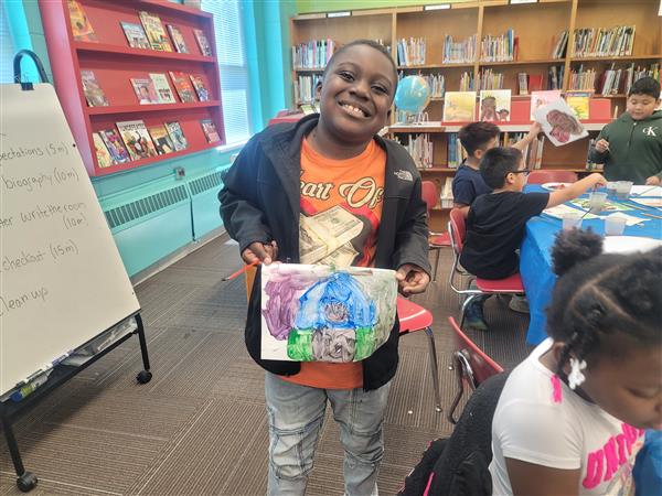 Emerging Super Leaders are enjoying a cookie and painting party for meeting their 3rd Nine Week Accelerated Reading Goals! Showing Perseverance, these 3rd and 4th grade students always stay on task.